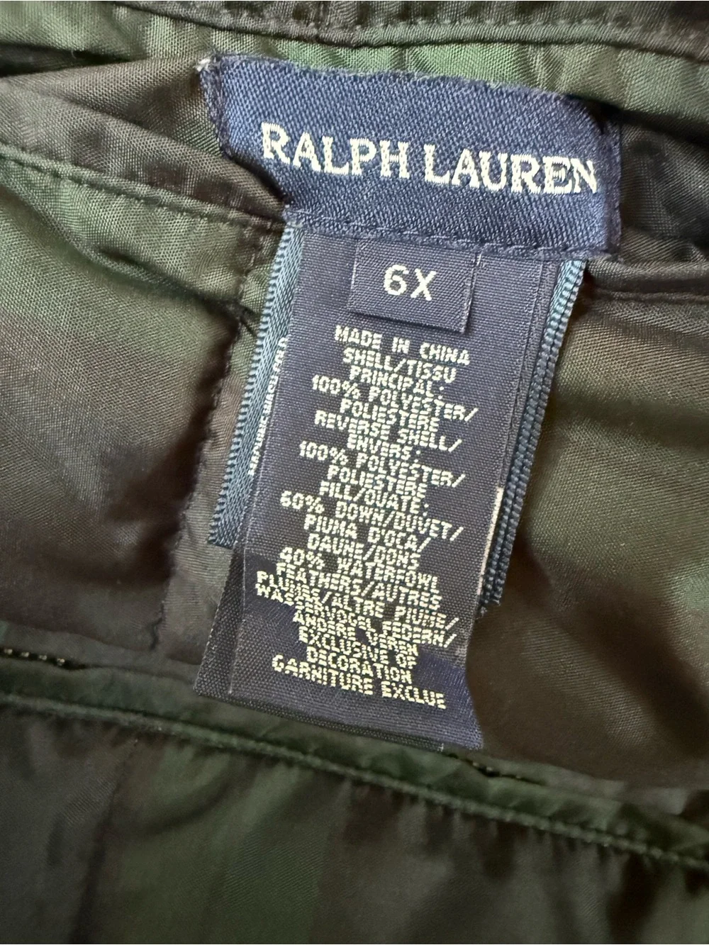 Ralph Lauren Girls 6X Reversible Down Puffer Vest Pink Blackwatch Plaid